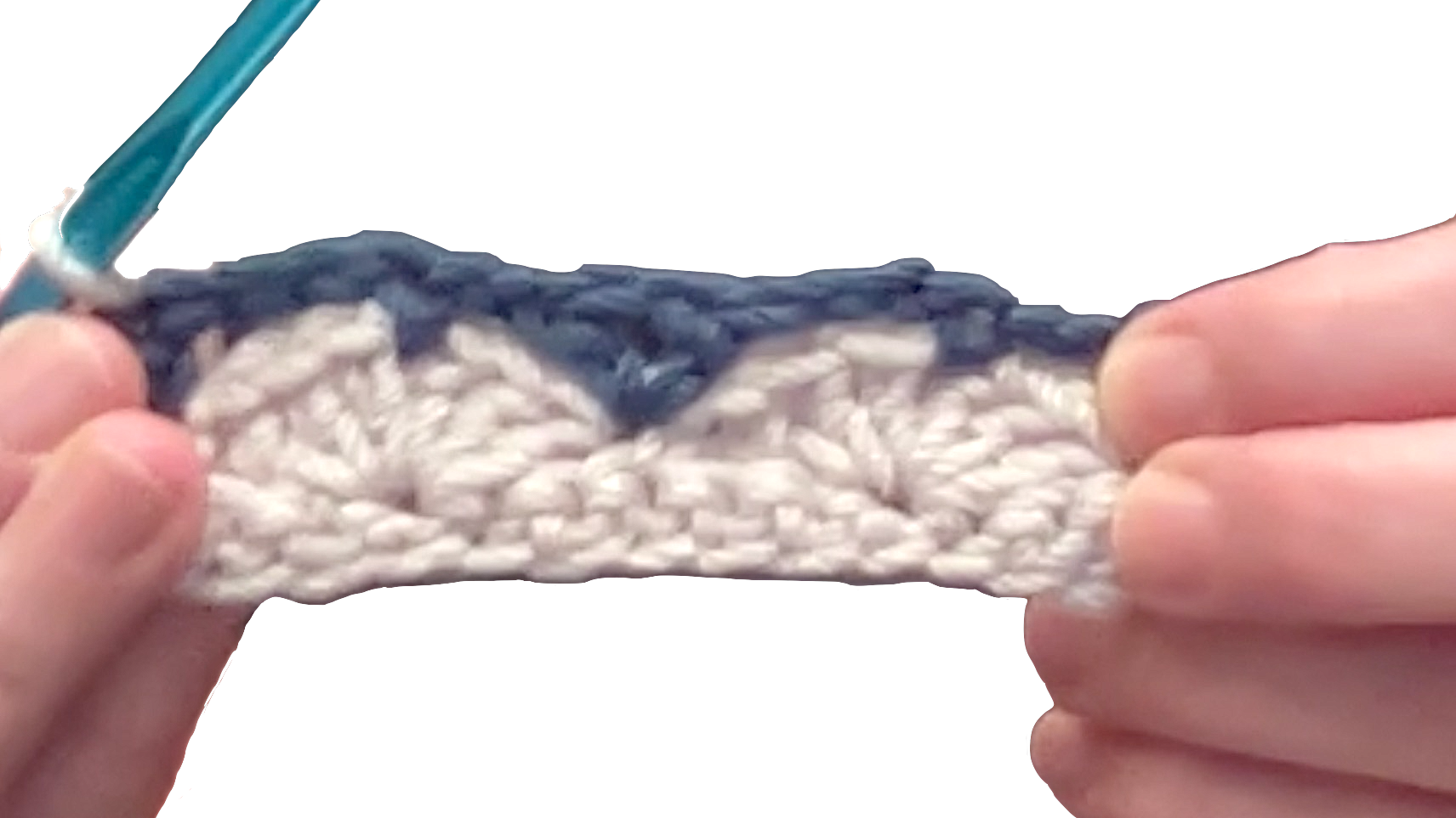 Crochet Fantail with 6 stitch fan (shell)