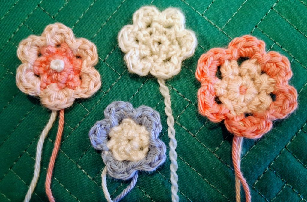 Simple Crochet Applique Floret